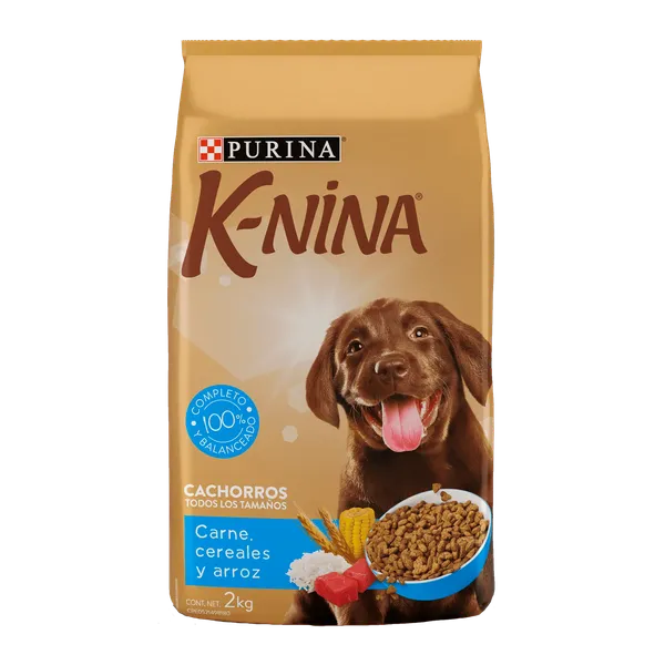 Alimento para Perros K-Nina Purina Cachorro Carne Arroz y Creales 2kg